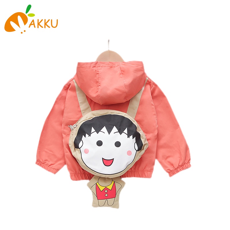 Áo Khoác Có Mũ Trùm Phối Khóa Kéo In Hình Hoạt Hình Thời Trang Mùa Xuân Thu Dành Cho Trẻ Nhỏ 0-5 Tuổi