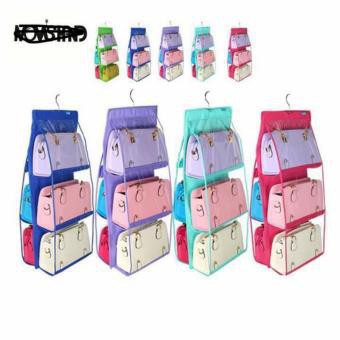 Giá treo túi xách đa năng 𝐆𝐈𝐀𝐃𝐔𝐍𝐆.𝐇𝐀𝐍𝐆𝐍𝐎𝐈𝐃𝐈𝐀𝐓𝐑𝐔𝐍𝐆 Túi treo giỏ xách 6 ngăn đa năng cao cấp chắn bụi tiện dụng