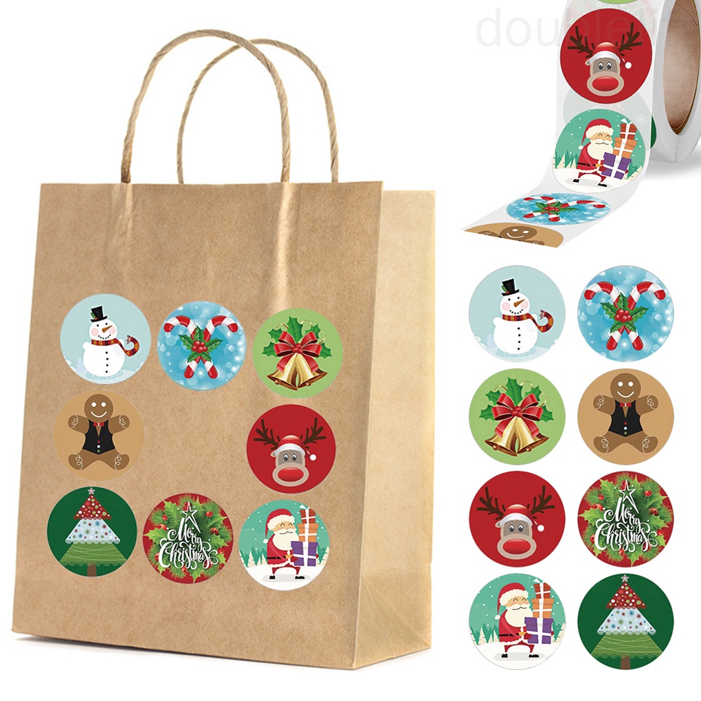 Nhãn dán trang trí album ảnh chủ đề giáng sinh tự dính