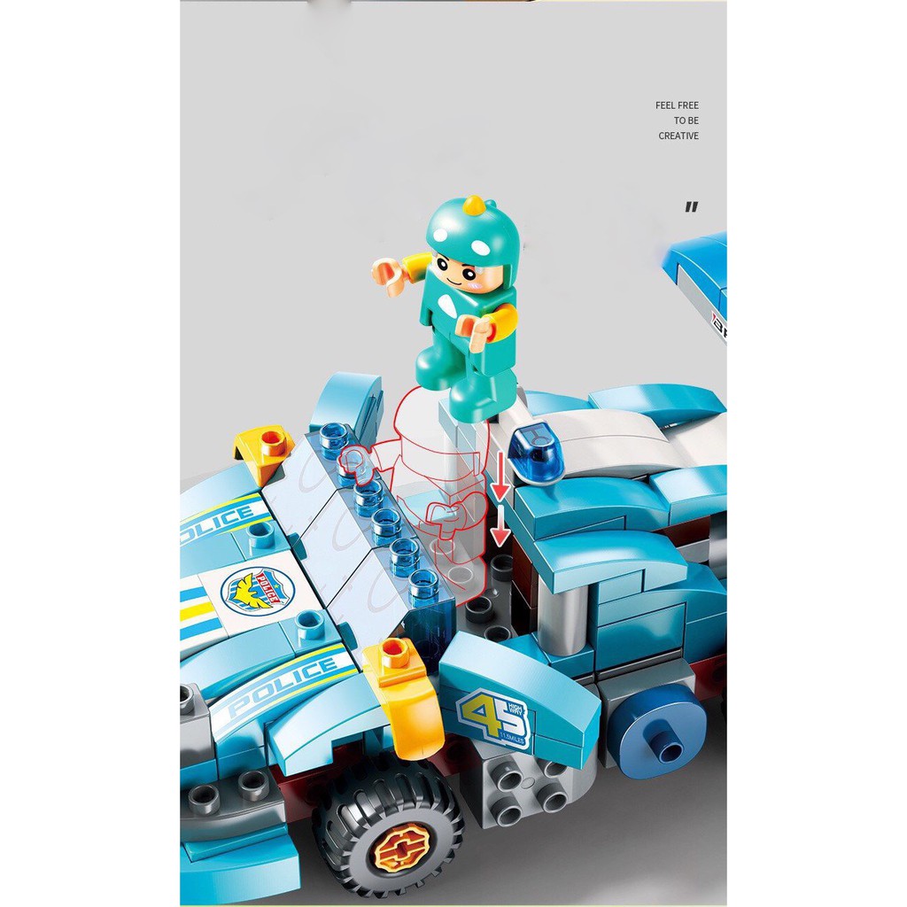 Lego xe đua cho bé 182 chi tiết cực đẹp, đồ chơi cho bé lắp ráp vô cùng thú vị