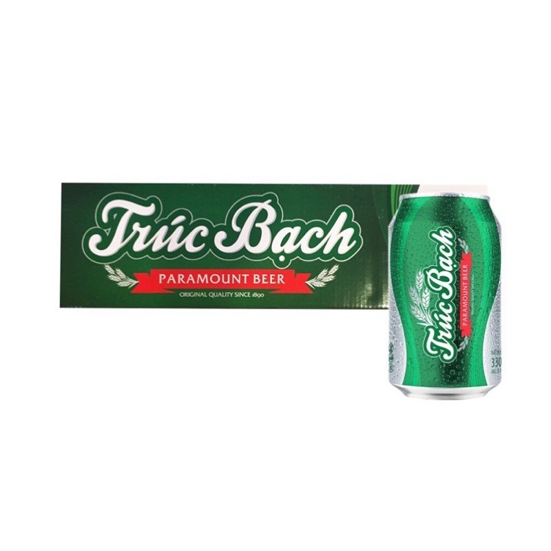 THÙNG 24 LON BIA TRÚC BẠCH 330ML