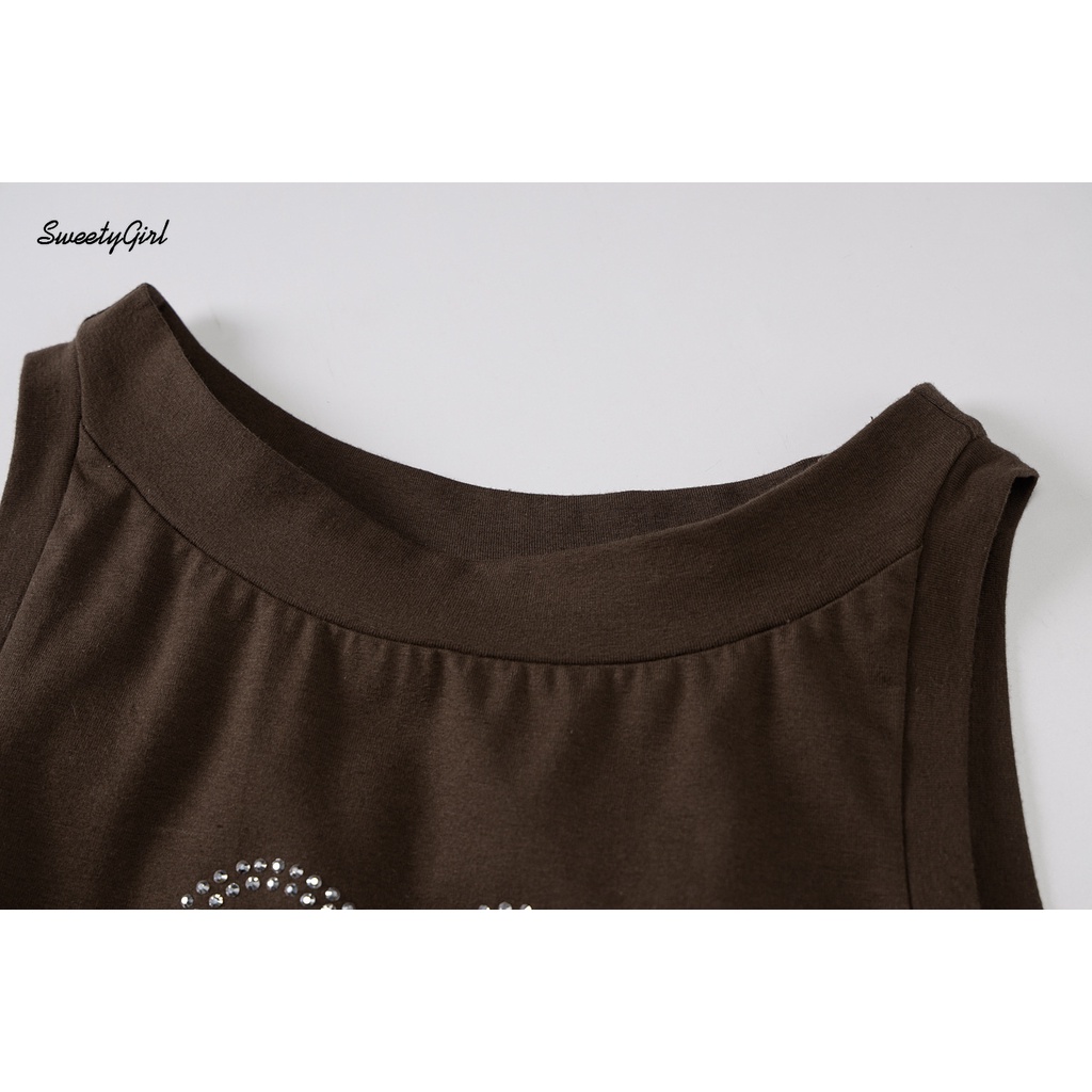 Áo Sát Nách Cổ Tròn Màu Sắc Trơn Thiết Kế Đơn Giản Hợp Thời Trang