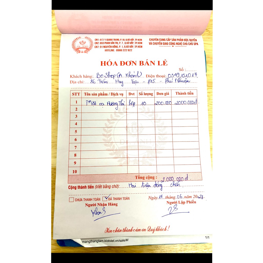 Mặt nạ phôi dừa Hương Thi Dr. Ánh Chính hãng, trắng sáng căng bóng da - 01 miếng