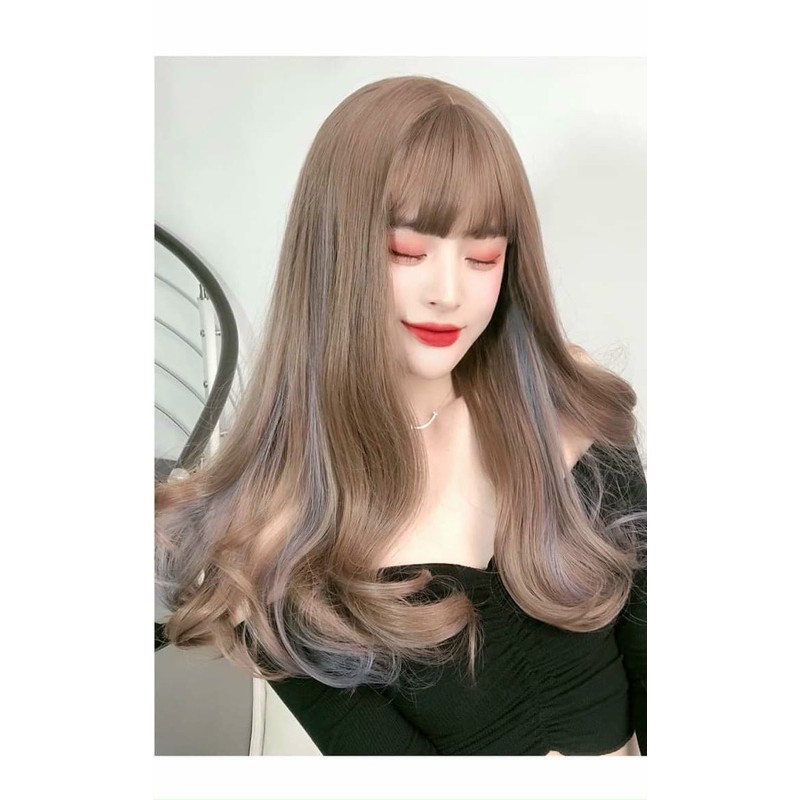 tóc giả cao cấp❤️freeship 50k❤️ tóc giả light xanh- tặng lưới chùm