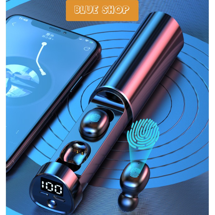 Tai nghe bluetooth không dây N21 màn led hiển thị pin,Tai nghe bluetooth cho điện thoại các loại tích hợp đèn led