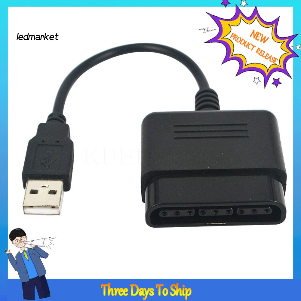 Dây Cáp Chuyển Đổi Cổng Usb Cho Tay Cầm Chơi Game Ps2 Sang Ps3 Pc