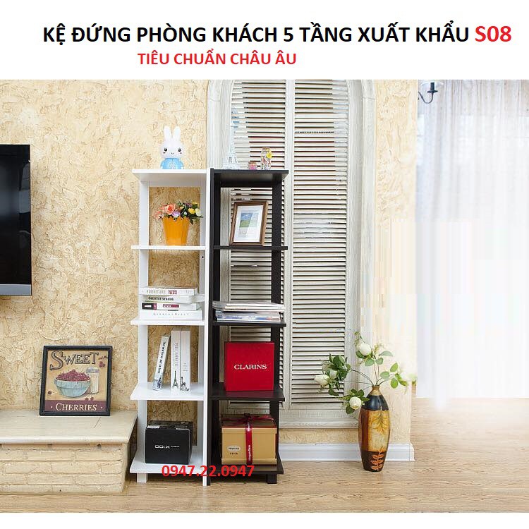 KỆ ĐỨNG ĐỰNG TÀI LIỆU 5 TẦNG XUẤT KHẨU S08 SƠN E1 TIÊU CHUẨN CHÂU ÂU - BH 3 THÁNG