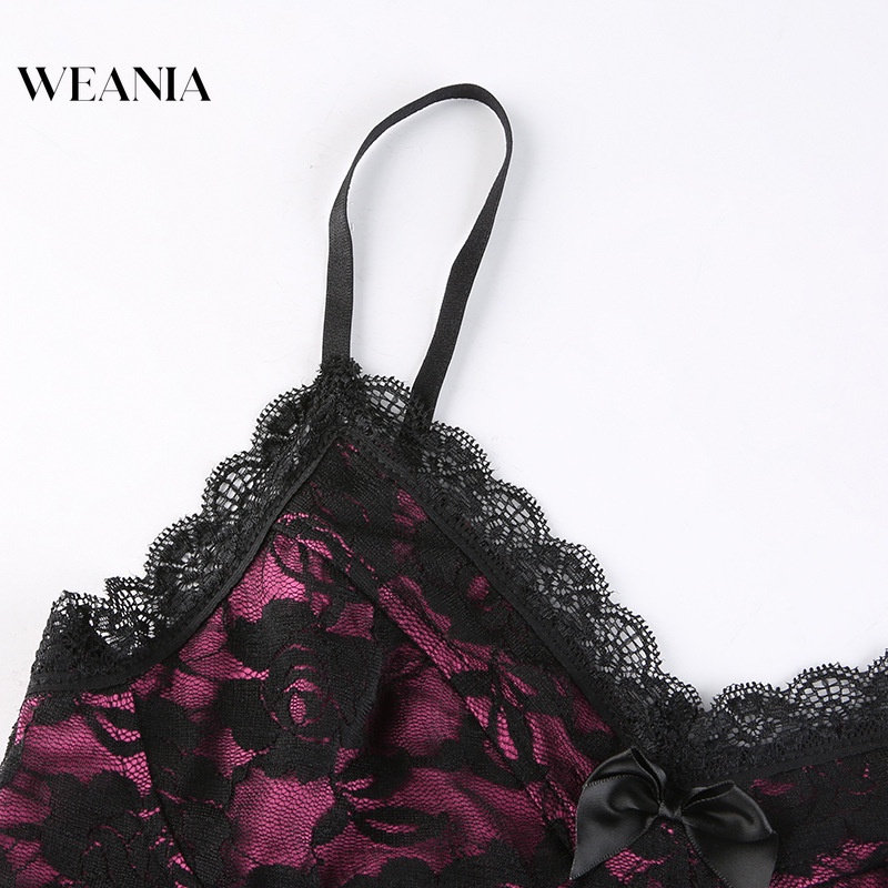 Đầm Ren Hoa Hai Lớp Hở Lưng Ôm Dáng Gợi Cảm Dành Cho Nữ