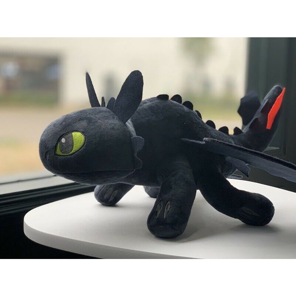 Đồ chơi nhồi bông nhân vật Bí kíp luyện rồng Toothless Night Fury mềm mại