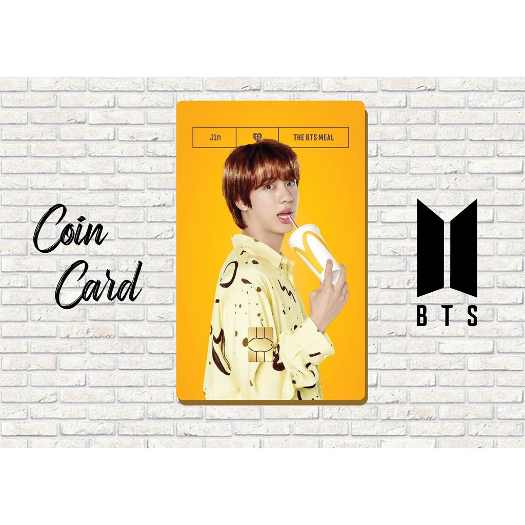 &quot; BTS McDonal Meal concept &quot; ( Sticker / Miếng dán Thẻ ATM , Post card)  | Dán thẻ ATM CoinCard