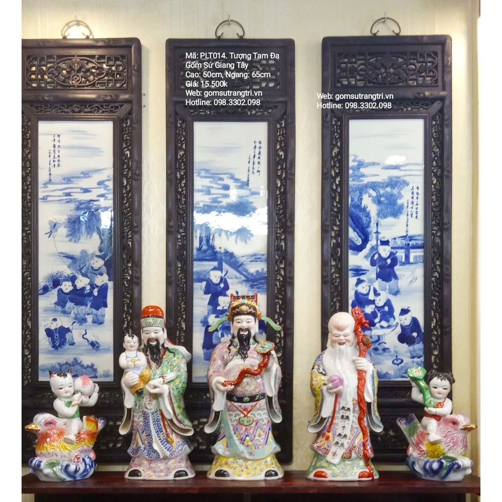 TƯỢNG TAM ĐA GỐM SỨ GIANG TÂY