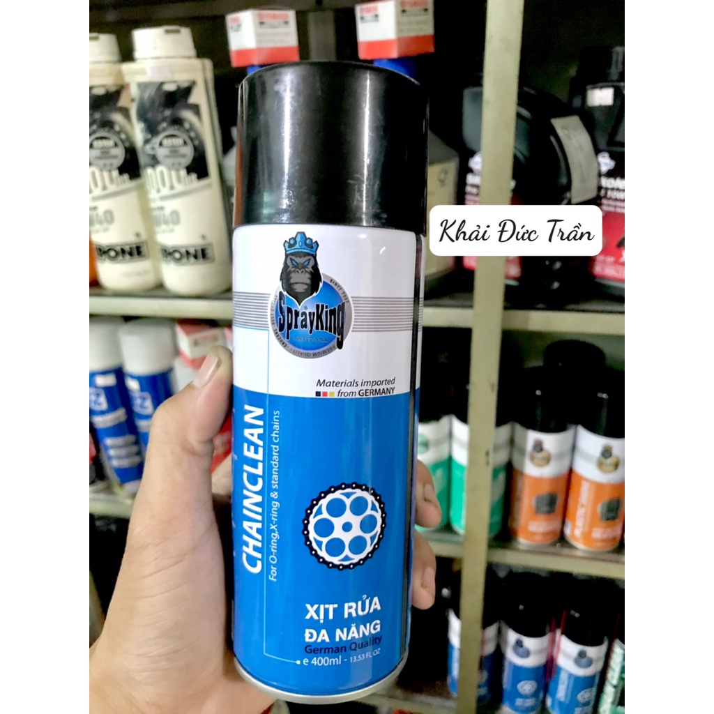 Rửa sên, dưỡng sên, phục hồi nhựa nhám, tẩy rửa đa năng Sprayking