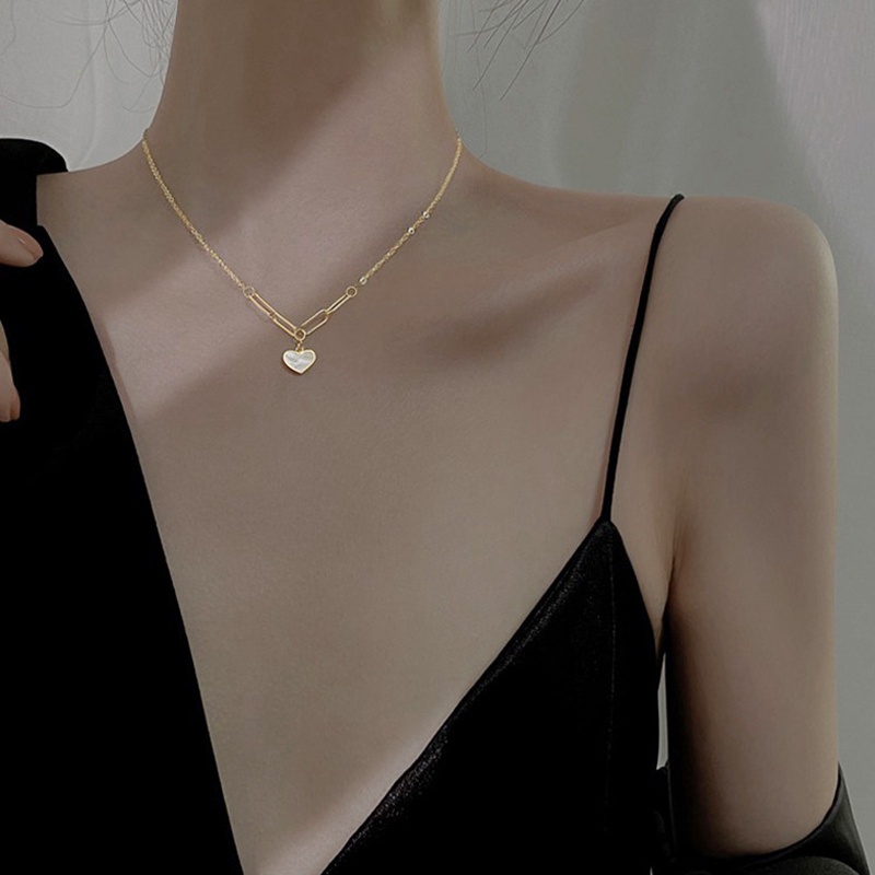 Vòng cổ mặt hình trái tim thời trang Hàn Quốc