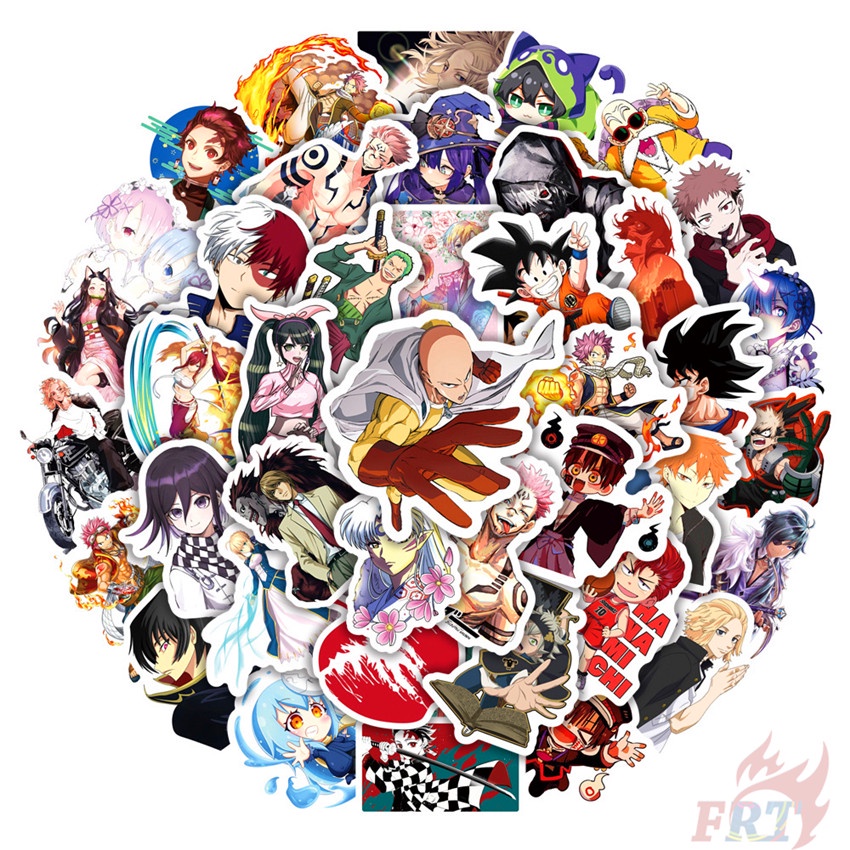 Bộ 50 Cái / Bộ ☆ Ang Anime Series 02 Hỗn Hợp Nhãn Dán ☆ Miếng Dán Thời Trang Chống Thấm Nước