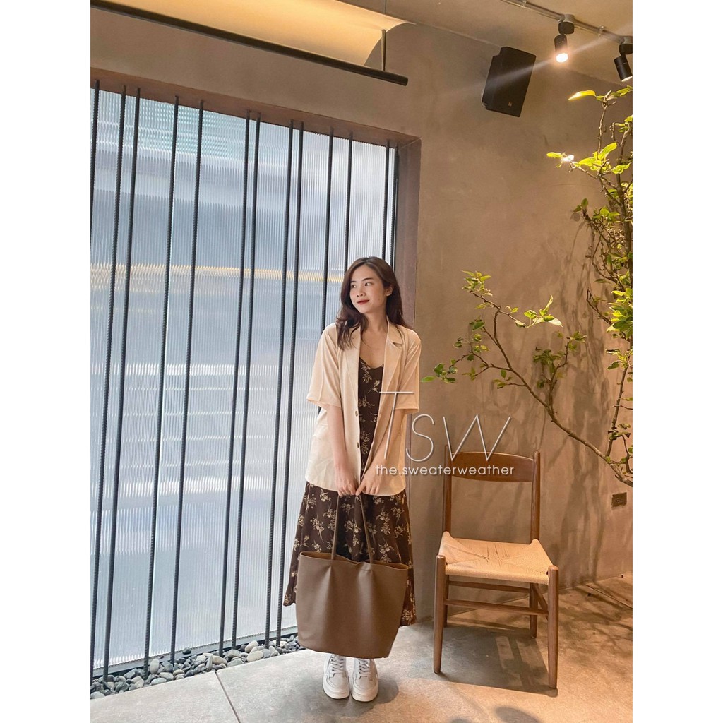 [ Qùa Tặng Dây Buộc Tóc Bạn Nhé] Áo Blazer Tay Lỡ Phong Cách Hàn Quốc - Áo Blazer Tay Ngắn Vải Voan | BigBuy360 - bigbuy360.vn