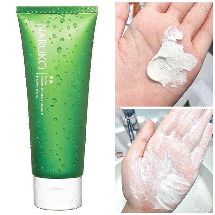 Sữa Rửa Mặt Naruko Tràm Trà Tea Tree Purifying Clay Mask and Cleanser In 1 120 gr Bản Đài