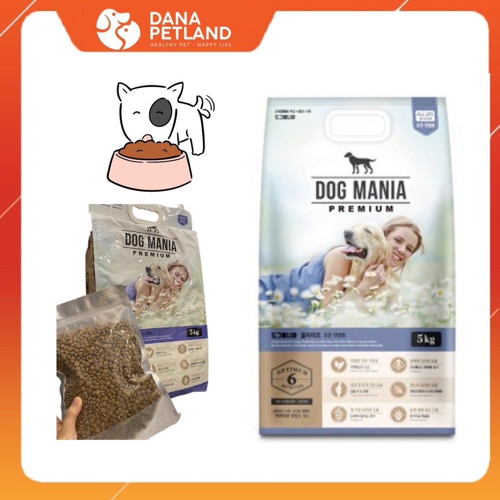 THỨC ĂN HẠT DOG MANIA 5kg (tặng xúc xích)