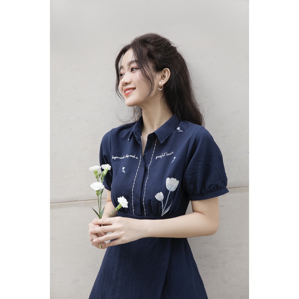 Jumpsuit Oversized thêu hoa tulip [XI9]