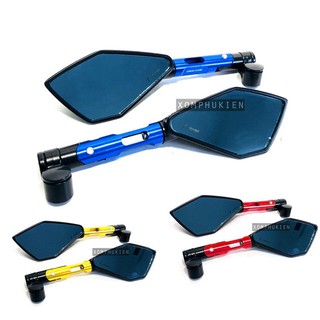 Gương 5 Cạnh Rizoma Cao Cấp gắn Xe Máy Nhôm CNC < 1 ĐÔi>