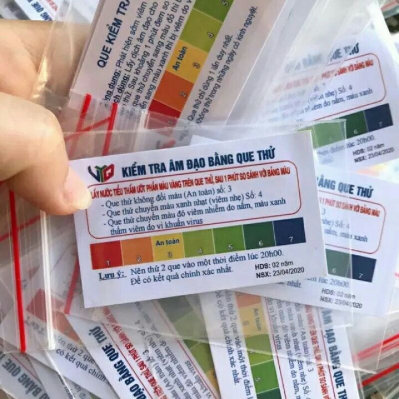 Que thử viêm âm đạo