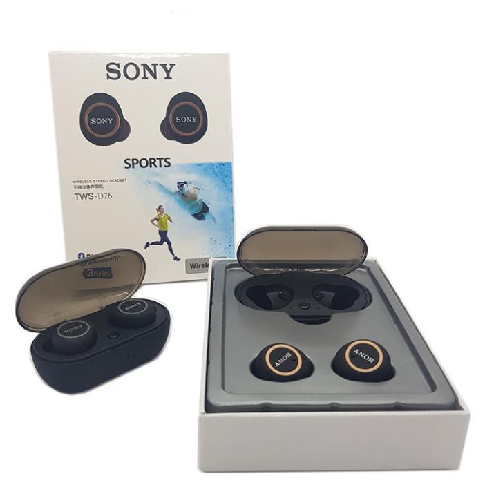 [FreeShip đơn từ 50K] TAI NGHE BLUETOOTH SONY | Tai Nghe Sony Tws D76 | Nghe Nhạc + Đàm Thoại 3 Tiếng | 23002