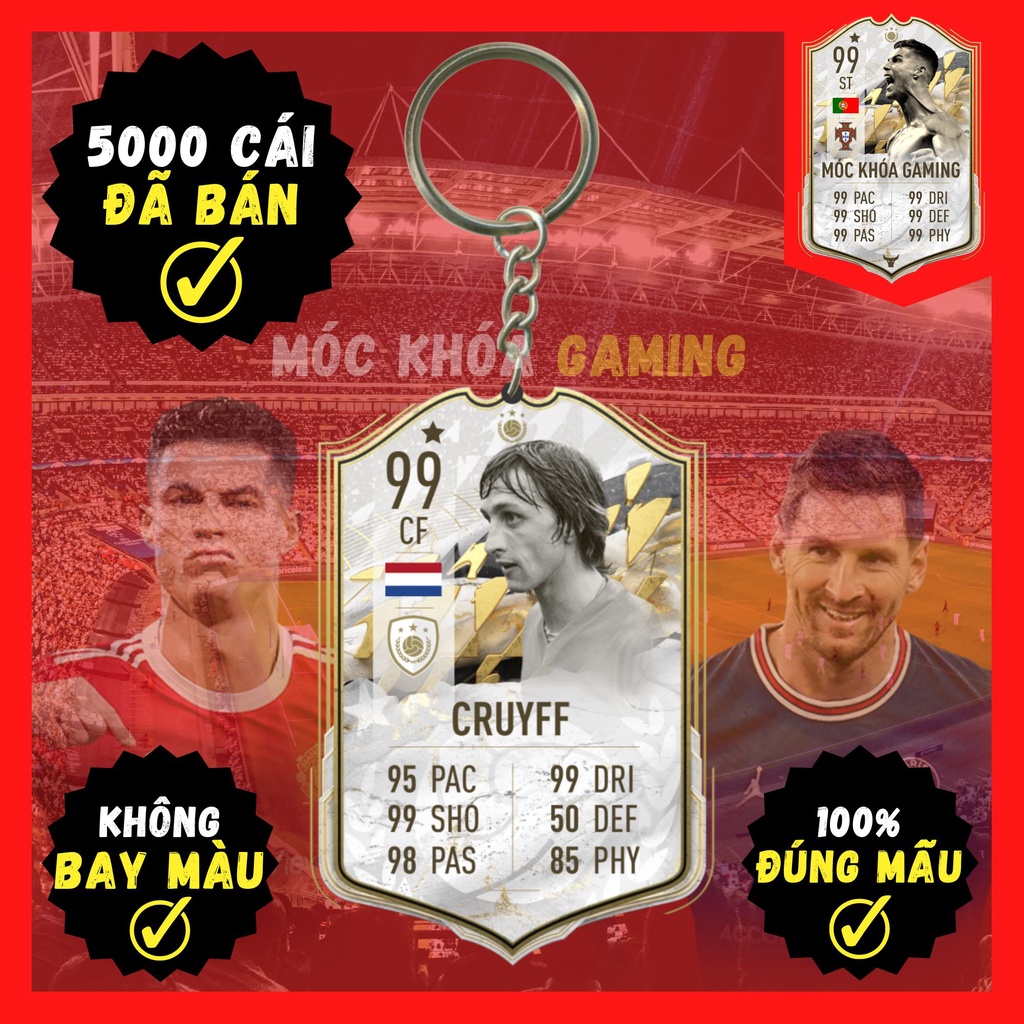Móc Khóa Johan Cruyff ICON