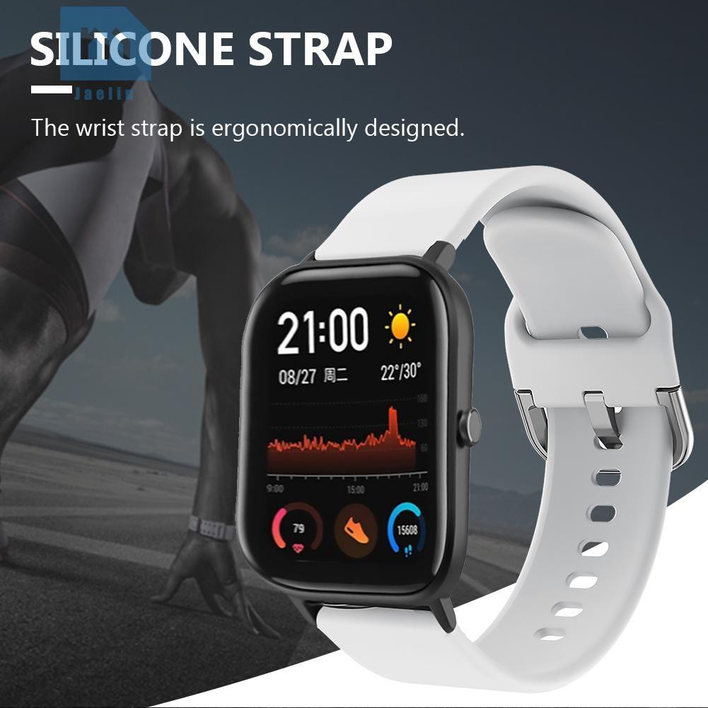 Dây Đeo Đồng Hồ Bằng Silicone 20mm Cho Amazfit Gts Garmin Move Vivomove Hr