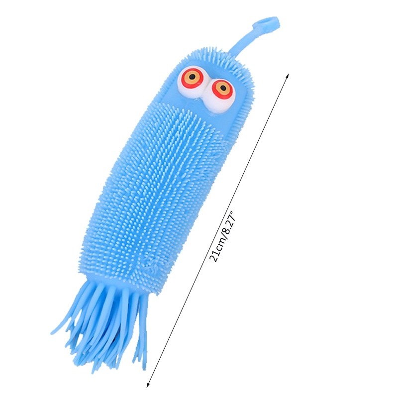 Đồ Chơi Nắn Bóp Hình Con Sâu Bướm Màu Dạ Quang Giảm Căng Thẳng