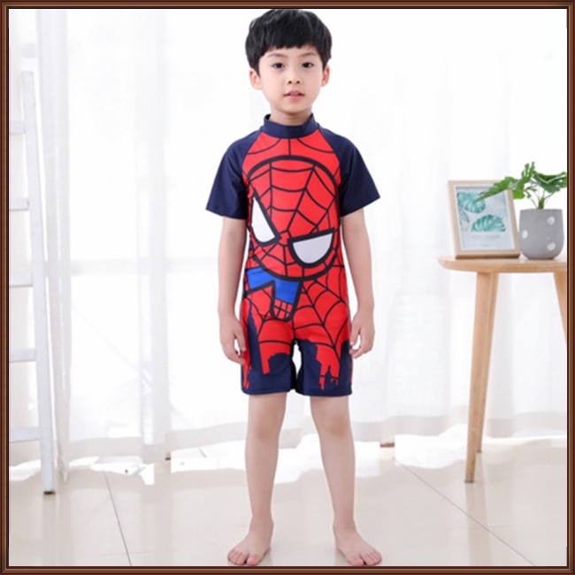 Bộ Đồ Bơi Đi Biển In Họa Tiết Hoạt Hình Dễ Thương Cho Bé Trai