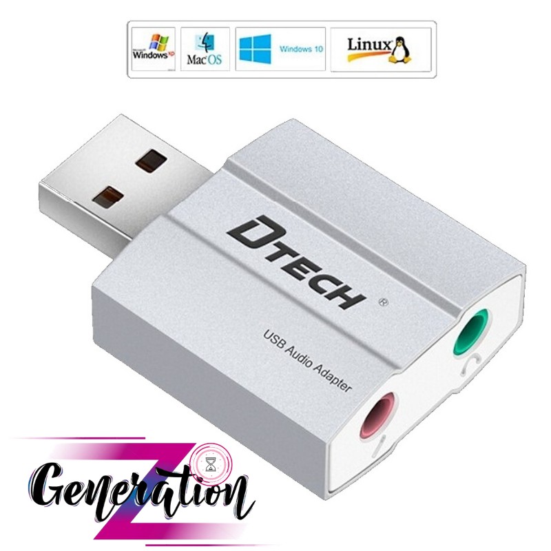 Đầu đổi USB ra Audio Dtech DT-6006