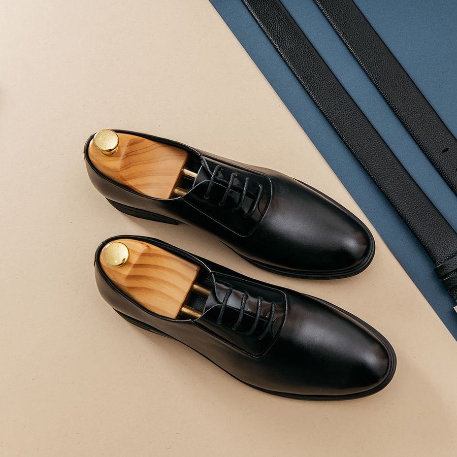Giày tây nam buộc dây kiểu dáng Oxford da thật 100% bền đẹp hàng hiệu Tâm Anh mã GNTACS008-D