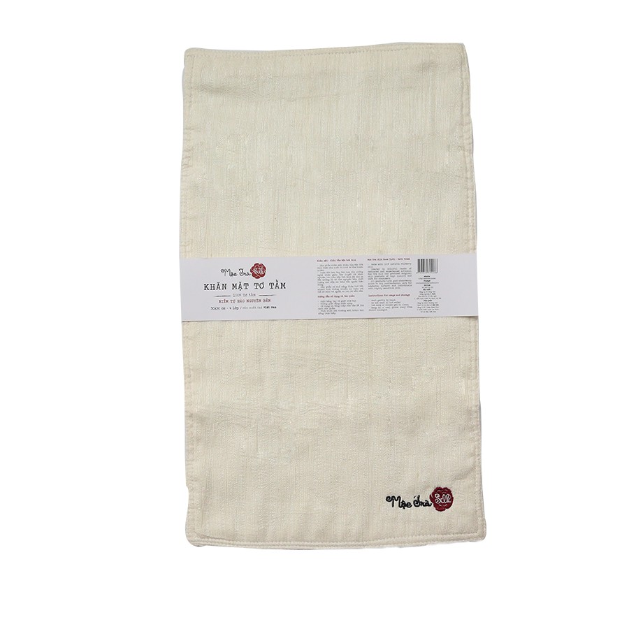 Mộc Trà Silk| Khăn Mặt Tơ Tằm Người Lớn 4 Lớp 30x50cm