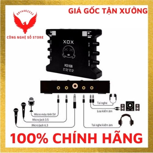 (Hàng có sẵn) Bộ Thu âm K10 k108 Tặng dây lấy nhạc