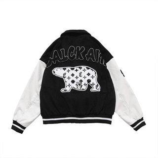 (ORDER) VARSITY JACKET BEAR BLACK AIR- ÁO KHOÁC