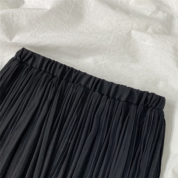 [Mã FADIRECT20 giảm 20K đơn 150K] Chân váy dài nhún 2 lớp Ulzzang phong cách Hàn Quốc Freesize | BigBuy360 - bigbuy360.vn