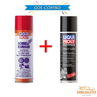 COMBO Tẩy Rửa Sên Thắng + Dung Dịch Dưỡng Sên Cao Cấp Liqui Moly