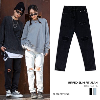 Quần Slim Fit Jean Rách Gối |  Ripped Slim Fit Jean