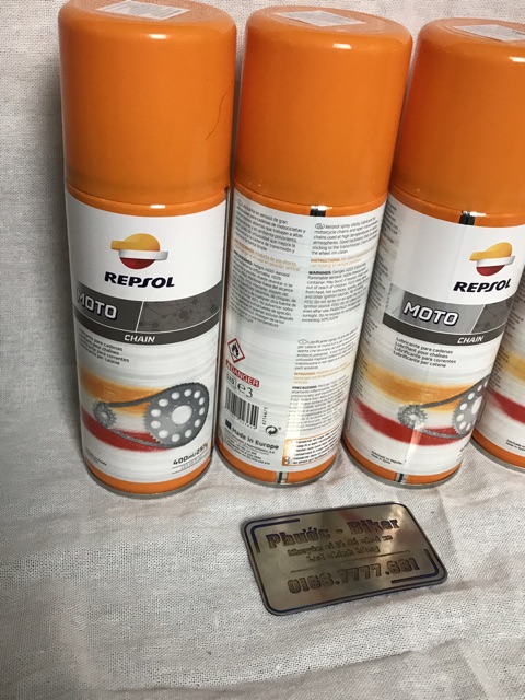 [Giá tốt nhất] Xịt dưỡng sên Repsol hàng Tây Ban Nha tem chính hãng 400ml .DoChoiXeMay