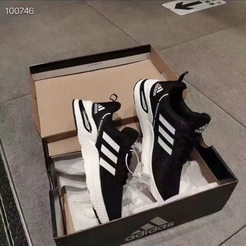 Giày thể thao đế mềm, thoáng khí, ôm chân màu đen đế trắng, giày sneaker dành cho nam và nữ HAD259