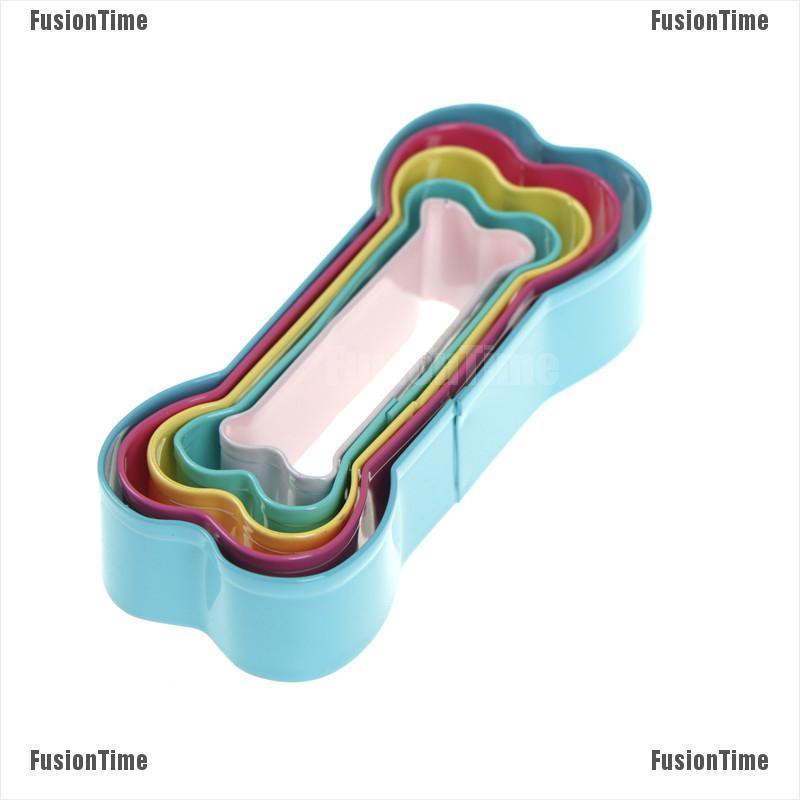 Set 5 Khuôn Cắt Bánh Quy Hình Khúc Xương Bằng Thép Không Gỉ