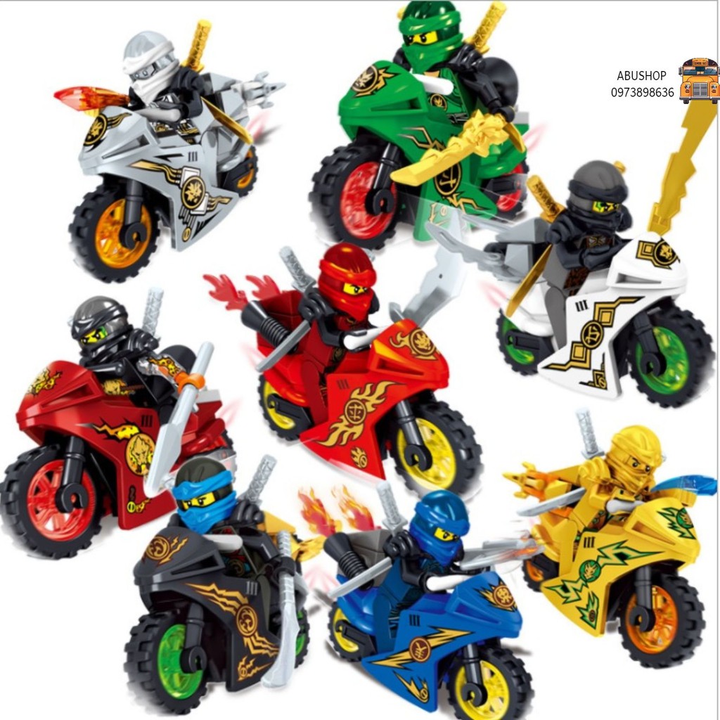 LEGO NINJA xe mô tô - Đồ chơi mô tô ninja A58