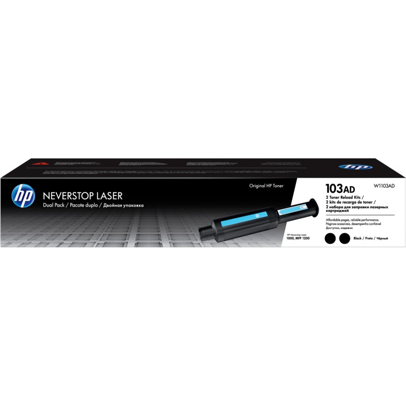 Mực in laser HP 103AD 2 hộp Black Neverstop Toner Reload Kit Dual kit 5000 pages (W1103AD)