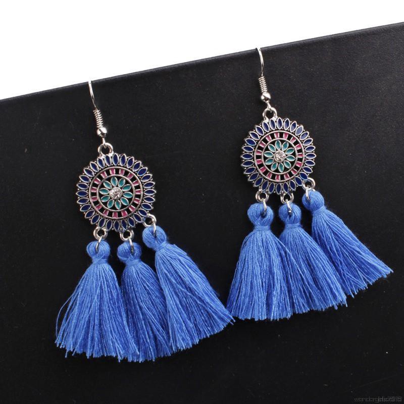 Khuyên Tai Tua Rua Phong Cách Thời Trang Bohemian