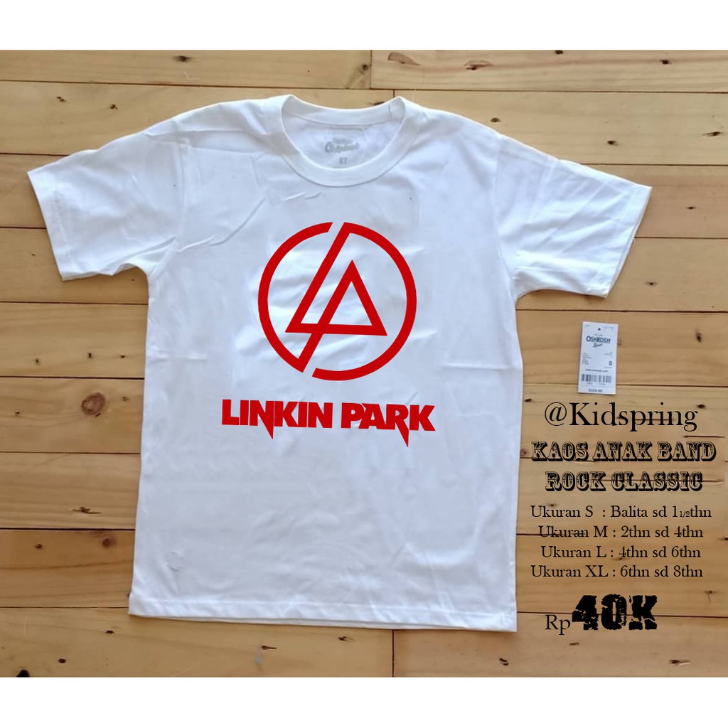 Áo Thun In Hình Ban Nhạc Rock Linkin Park Ks09a00888 Phong Cách Punk Pop Cho Nam Nữ F1