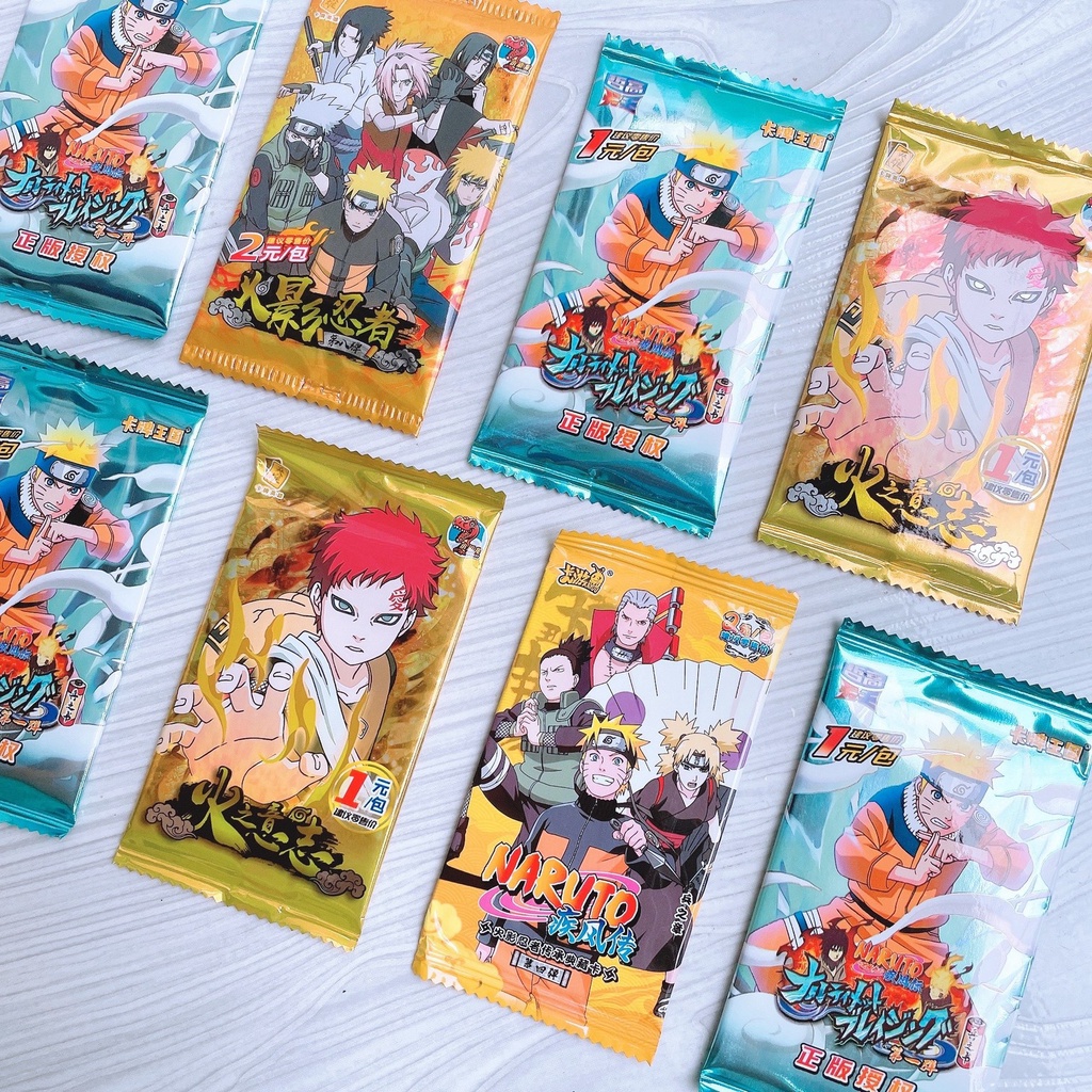 set 5 ảnh thẻ nhân phẩm Naruto Anime manga, card naruto ngẫu nhiên, Naruto random card pack