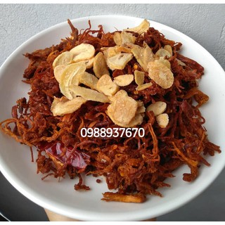 [FREE SHIP TỪ 50k] 250g KHÔ GÀ CHÁY TỎI - ĂN KHỎI CHÊ