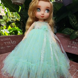 Đầm dài tiểu thư dành cho búp bê Animator