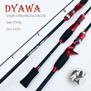 Cần câu lure DYAWA ngang và đứng