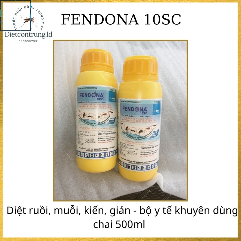 FENDONA 10SC (500ml) - Diệt ruồi , muỗi gây hại ,