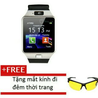Combo mặt kính đi đêm + đồng hồ thông minh DZ09